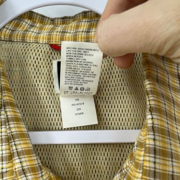 Vintage The North Face Shirt Mens Hiking Large Plaid Check Long Sleeve Button - Picture 4 of 9